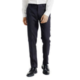 Spodnie do garnituru slim fit - Granatowe
