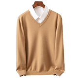Elegancki Sweter z V-dekoltem