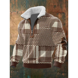 Polarowy Sweter ze Stójką