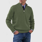 Elegancki Sweter Męski z Półzamkiem