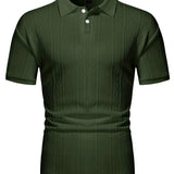 Gianni - polo casual lato z guzikami