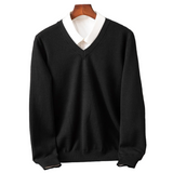 Elegancki Sweter z V-dekoltem