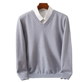 Elegancki Sweter z V-dekoltem