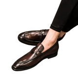 Eleganckie Skórzane Loafers