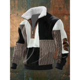 Polarowy Sweter ze Stójką