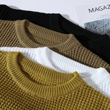 Premium Sweter w Splot Plaster Miodu