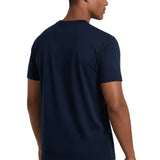 Męska T-Shirt Slim-Fit w Kolorze Morskiego Niebieskiego