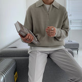 Half-Zip Polo Sweater