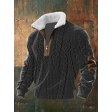Polarowy Sweter ze Stójką