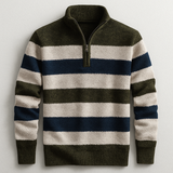 Men's Knit Pullover with Zip