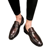 Eleganckie Skórzane Loafers