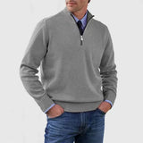 Elegancki Sweter Męski z Półzamkiem