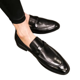 Eleganckie Skórzane Loafers