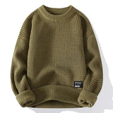 Premium Sweter w Splot Plaster Miodu