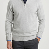 Elegancki Sweter Męski z Półzamkiem