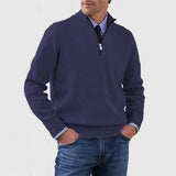Elegancki Sweter Męski z Półzamkiem