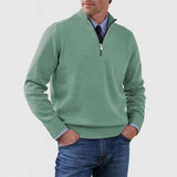 Elegancki Sweter Męski z Półzamkiem