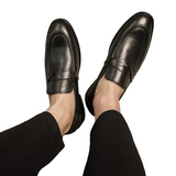 Eleganckie Skórzane Loafers