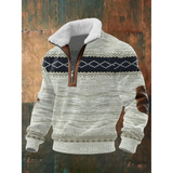 Polarowy Sweter ze Stójką