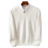Elegancki Sweter z V-dekoltem