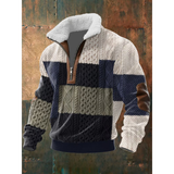 Polarowy Sweter ze Stójką