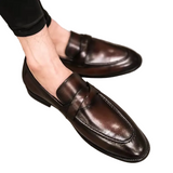 Eleganckie Skórzane Loafers