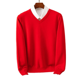 Elegancki Sweter z V-dekoltem