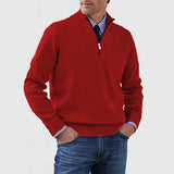 Elegancki Sweter Męski z Półzamkiem