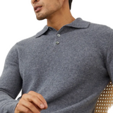 Sweter Polo z Kaszmiru Ponza