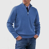 Elegancki Sweter Męski z Półzamkiem