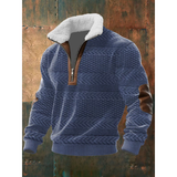 Polarowy Sweter ze Stójką
