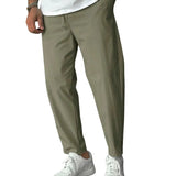 Eleganckie Spodnie Tapered z Troczkami