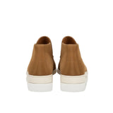 Męskie Skórzane Mokasyny – Slip-On Chukka Styl, Płaska Obcas – Brązowy