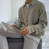 Half-Zip Polo Sweater