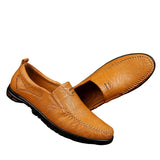 Eleganckie Skórzane Loafers