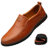 Eleganckie Skórzane Loafers