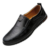 Eleganckie Skórzane Loafers