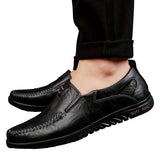 Eleganckie Skórzane Loafers