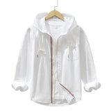 Lniana Bluza z Kapturem