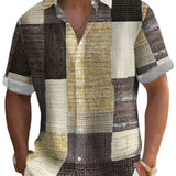 Elegancka Koszula Patchwork
