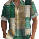 Elegancka Koszula Patchwork