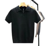 Oddychająca Sweterkowa Koszulka Polo