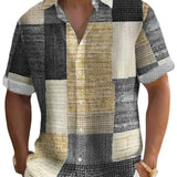 Elegancka Koszula Patchwork