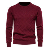 Sweter męski Theodor z rombowym wzorem