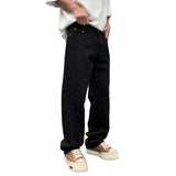 Jeansy z denimu Jacquard