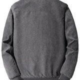 Elegancka Kurtka Sztruksowa z Fleece