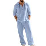 Zalecta - Zestaw Loungewear z Lnu
