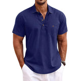 Lniana koszulka polo