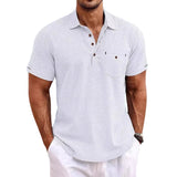 Lniana koszulka polo