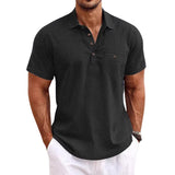Lniana koszulka polo